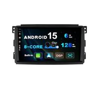 SXAUTO Android 14-6G+128G - IPS Autoradio Passt für Benz Smart fortwo 451 (2005-2010) - Wireless Carplay/Android Auto/DSP - Kamera + MIC - DAB Lenkradsteuerung AHD Fast-Boot 360-Cam - 2 Din 9 Zoll
