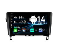 SXAUTO Android 15 Autoradio für Nissan XTrail Qashqai j11 Rouge (2014-2018) - Eingebaut Carplay/Android Auto - Kamera + MIC - 4G+64G - DAB 360-CAM Lenkradsteuerung Fast-Boot WiFi - 2 Din IPS 9 Zoll