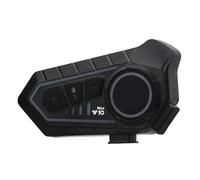 Sxhlseller Helm Bluetooth Headset mit 2 Wege Gegensprechanlage, Bluetooth 6.0 Geräuschunterdrückung, Wasserdichter IPX6 Helmkopfhörer, Sprachassistent, RGB Lichter für Motorradfahren