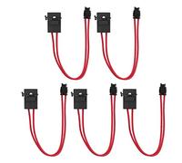 Sxhlseller Mini-Sicherungshalter-Anschluss, Robuste 16-AWG-Drahtverlängerung für ATM-Flachsicherungen mit 20 A Kapazität, 5er-Pack-Set für den Austausch von Kfz-Stromkreisverkabelungen