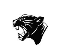 SXQPOCAR Fahrzeugkarosseriedekoration Schwarzer Panther-Kopf-Autoaufkleber, Karosserie, Stoßstange, Fenster, Motorrad, Laptop, Wände, Vinylfolie(Glossy Black Left,20x17cm)
