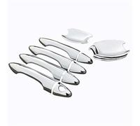 SYBLW Auto-Türgriff-Abdeckungen Kompatibel Mit Hyundai Für IX35 2010-2017, Autotürgriff, Hintergrundbeleuchtung, Türgriffabdeckung, Außenteile, ABS-Chrom-Chrom-Styling