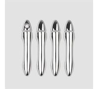 SYBLW Auto-Türgriff-Abdeckungen Kompatibel Mit Hyundai Für IX35 2010-2017, Autotürgriff, Hintergrundbeleuchtung, Türgriffabdeckung, Außenteile, ABS-Chrom-Chrom-Styling