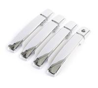 SYBLW Auto-Türgriff-Abdeckungen Kompatibel Mit Qashqai J10 2007-2013 Erste Generation, 8-teilige Autotürgriffabdeckungen, Zierleisten, Chrom-Türgriffabdeckungen, Styling