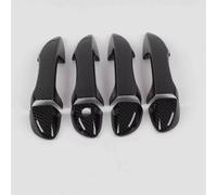 SYBLW Auto-Türgriff-Abdeckungen Kompatibel Mit Toyota Für Corolla LHD 2014 2015 2016 2017 2018 ABS Chrom Carbon Fiber Schwarz TÜRGRIFF ABDECKUNG ZIERLEISTEN