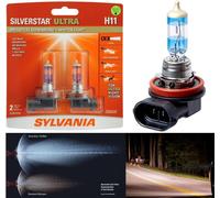 Sylvania SilverStar Ultra H11 55W Zwei Lampen Nebel Licht Ersetzen Upgrade Orig.