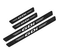 Symilov 4 Stück Auto Einstiegsleisten Schutzfolie für Hyun-dai I10 I20 I30 I40 IX20 IX35 Solaris Türschwelle Lackschutz, Kohlefaser Aufkleber Kantenschutz Styling Tuning Zubehör, GDI