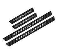 Symilov 4 Stück Auto Einstiegsleisten Schutzfolie für Hyun-dai I10 I20 I30 I40 IX20 IX35 Solaris Türschwelle Lackschutz, Kohlefaser Aufkleber Kantenschutz Styling Tuning Zubehör, I30