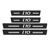 Symilov 4 Stück Auto Kohlefaser Einstiegsleisten Für Hyun-dai Accent Tucson IONIQ EON EQUUS i10 i20 ix25 ix35, Auto Scuff Plate Türschwelle Sill Aufkleber Styling Tuning Zubehör, i10