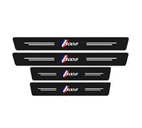 Symilov 4 Stück Auto Kohlefaser Einstiegsleisten Für Peu-geot 206 207 307 308 3008 4008 5008 GT Line, Auto Scuff Plate Türschwelle Sill Aufkleber Styling Tuning Zubehör, 3008