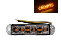 Synchronisierte Orange LED Frontblitzer Warnleuchte 4 Blitzmodi E9 für PKW LKW
