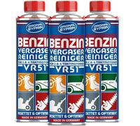 SYPRIN Original Vergaserreiniger VR51 für 2 Takt 4 Takt Benzin Motoren - geeignet für Auto und Motorrad I Additiv zur Vergaser Reinigung Additiv 3X
