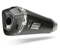 MIVV Auspuff Slip-On Delta Race Edelstahl Schwarz für Triumph Speed Triple R/S/RS 1050 (18-20)