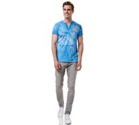 T-Shirt RUSTY NEAL, Damen, Gr. M, blau (petrol), 100% Baumwolle, bedruckt, normal, Rundhals, Shirts T-Shirt, mit großem Print auf der Rückseite (98165802-M) petrol