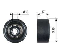 T38028 Umlenk-/Führungsrolle, Keilrippenriemen DriveAlign™