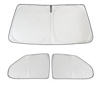 T5 T6 Sonnenschutz, Thermomatten VW T5 T6, 3PCS, Premium Aluminium Film Vliesstoff UV geschützt, Upgraded VW Windschutzscheibe Sunshade