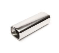 TA TECHNIX ENDROHR AUSPUFFBLENDE EDELSTAHL UNIVERSAL 80mm eckig OVAL, gerade