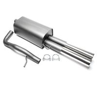 TA Technix Sportauspuff + ABE 2x76mm Audi A4 B5 Limousine Kombi + ABE