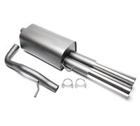 TA Technix Sportendschalldämpfer 2x76mm passend für Audi A4, Typ B5