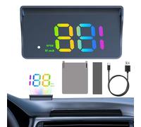 Tachometer für Auto, intelligenter Universal-Windschutzscheibenprojektor, Dual-, GPS-Tachometer, mph, für Armaturenbrett, Höhenmesser, Uhr, Reisealarm, Fahrzeug, SUV, Golf, Fahren