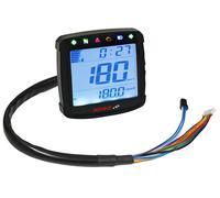 Tachometer XR-S 01 KOSO Digital universal Speed / ODO / TRIP / TIME / FUEL blau beleuchtet E-Prüfzeichen