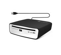 Tagtight CD/DVD Player Auto Extern, Tragbarer CD Player Auto Radio DVD Player mit USB-Anschluss, CD/DVD-Dish Box Player Stereoanlage, für Android Autoradio, Laptop & Fernseher, Universell