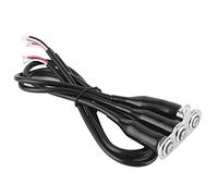 Taidda Motorrad-Lenkerschalter, Edelstahl-LED-Steuerknopf Zum Nachrüsten von Scheinwerferschaltern für GM-Retro-Auto - 12 V, Blaues Licht (3* Schalter)