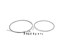 TAKPART Universal Reparaturset Bowdenzug Seilzug Gaszug Schaltzug Kupplungszug mit 9x Nippel für Fahrrad Roller Mofa Moped