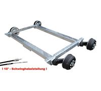 Tandem Achse 2800kg Anhänger Schlegl 2xSB14 Auflage 1300mm 5x112 gebremst 10Grad