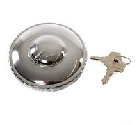 MZ Tankdeckel Ø60mm, abschließbar - hochglanzverchromt - z.B. für ETZ, Sperber