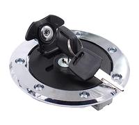 Tankdeckel Kraftstofftankdeckel Abdeckung Tankverschluss mit 2 Schlüsseln für Kawasaki ER 500 GPX 600R 750 R GPZ 500S GTR 1000 KLE 500 ZRX 1200 S ZR 7 ZR 550 B ZX6R ZX9R ZX-7R ZXR 750 J ZZR 1100 600 D