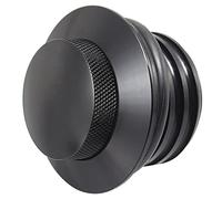 Tankdeckel,Motorrad Tankdeckel Motorrad-Aluminium-Schraube-In-Bull-Halterung Kraftstofftank Gaskappe Passform für Harley Touring Sportster 883 1200 XL883 XL1200 48 72(Black)