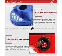 Tankdeckel,Tankdeckel AbschließBar Tankabdeckungen aus Aluminium-Legierung Auto Gas Inner Tankdeckel dekorative Abdeckung Aufkleber for Jeep Wrangler Car Styling (Color : A)