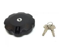 Tankdeckel Tankverschluss mit Schloss passend für Honda MBX, MTX - Abschließbar, Schwarz, 48mm Tankstutzendurchmesser
