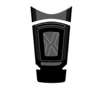 Tankpad Motorrad Kompatibel Mit Yamaha Für XMax 300 125 2023 2024 2025 2026 3D Harz Motorrad Tankpad Schutzaufkleber Kit Zubehör(Black)