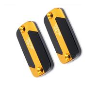 Tankteil Motorräder Zubehör CNC Front Bremse Reservoir Flüssigkeit Tank Abdeckung Öl Tasse Kappe Für KYMCO Xciting 250 300 350 400 S400 500(Gold)
