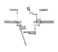 TARAZON Vorverlegte Fußrastenanlage 4" Fußrasten Forward Control für Honda Shadow 750 VT750 C4 Aero 2004-up Spirit 2007-2015 Phantom 2010-2014