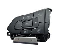 Taste Tempomat Für VW Für Golf 8 2020-2021 Für Passat B8 Für T-roc Für T-Cross T6 Für Tiguan Multifunktionale Lenkradschalter Lünette Tastenabdeckung 3G0959442AA(Left-1PC)