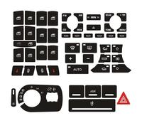 Tastenaufkleber Kompatibel Mit A3 8P 2004 2005 2006 2007 2008 Armaturenbrett-Reparaturset Für AC-Tasten Aufkleber Für Armaturenbrett-Klimaschalter Aufkleber Für Tastenreparatur