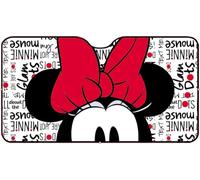 TataWay - Windschutzscheibe Sonnenschutz | Effektiver Schutz | Disney Minnie Maus Design | Einfache Befestigung | 130x70 cm, Minnie Maus, unica, Polyester