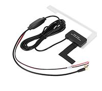 Tbest 20 DB Digitale Dab-Radio-Antenne, Kabel, SMB-Anschluss für Auto-Stereoanlage, Hohe Verstärkung, ABS-Klebe-Patch-Antenne mit Verstärker