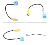 Tbest Auto-Rückfahrkamera-Adapterkabel, Hochgeschwindigkeits-Datenübertragung, Original-Standard-Design, Kompakt, 20 cm Draht, Stabile Leistung für MK5 MK6 B6 MIB RCD330, Schwarz,