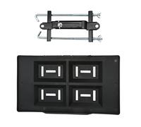 Tbest Autobatterie Halten Sie Tray Halterung Set Starke Lade Vertiefte Slots Design für 27 30 31-Serie Batterien ABS-Metall Konstruktion (34 Tablett + 23 Klammern)