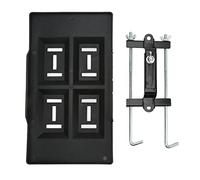Tbest Autobatterie Halten Sie Tray Halterung Set Starke Lade Vertiefte Slots Design für 27 30 31-Serie Batterien ABS-Metall Konstruktion (34 Palette + 27 Klammern)