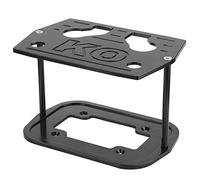 Tbest Edelstahl-Batteriefach-Halterung, Ersatz für Optima 34 78, Rote Gelbe Oberseite, Langlebig, Hohe Festigkeit, Professionelle Herstellung, Einfache Installation (BLACK)