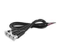 Tbest Motorrad-Lenkerschalter, Edelstahl, LED-Druckknopf-Bedienhalterung, 12 V, Nebelscheinwerfer, Scheinwerfer für Retro-Fahrrad-Modifikation, Scheinwerfer-Rücklicht-Zubehör (3* Schalter)