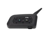 Tbest V6Plus 1200 Motorradhelm-Gegensprechanlage, Kabelloser Freisprech-Kopfhörer, Fortschrittliche Geräuschunterdrückung, HD-Anruf, Fernkommunikation für Fahrer, Gruppenchat, IP65