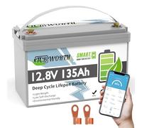 TCBWORTH LiFePO4 135Ah Bluetooth 12.8V Batterie,lithium batterie 100A BMS, 4000-15000 Zyklen Deep Cycle akku, Perfekter Ersatz für Blei-Säure Batterien für wohnmobil, Camping, Solar Home Systeme, Boot