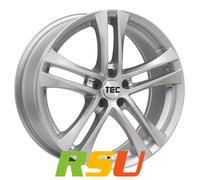 TEC Speedwheels AS4 brillant-silber 7x16" ET47 LK5 108 ML 63.4 Alufelgen 16 Zoll