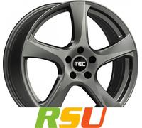 TEC Speedwheels AS5 gun-metal 8x19" ET50 LK5 114.3 ML 72.5 Alufelgen 19 Zoll